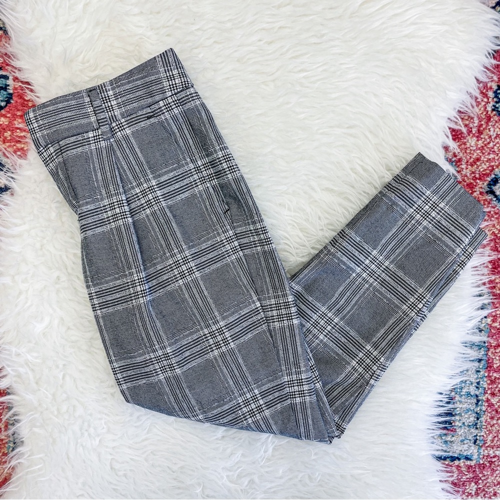 PLAID TROUSERS